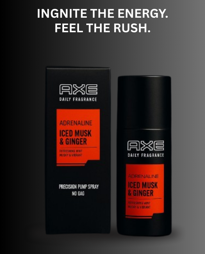 AXE ADRENALINE ICED MUSK & GINGER 4.2 FL OZ | NO GAS